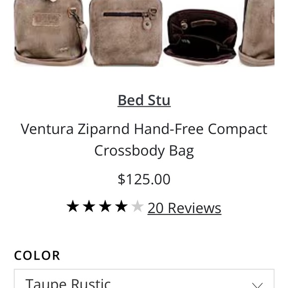 Tan Leather Crossbody Bag - Picture 3 of 4